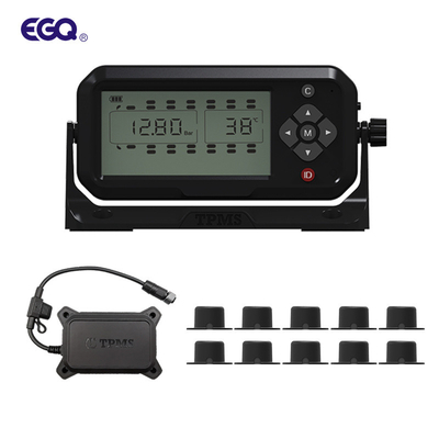 Система мониторинга давления автошины тяжелого грузовика TPMS дисплея этапа LCD для 12 Wheeels