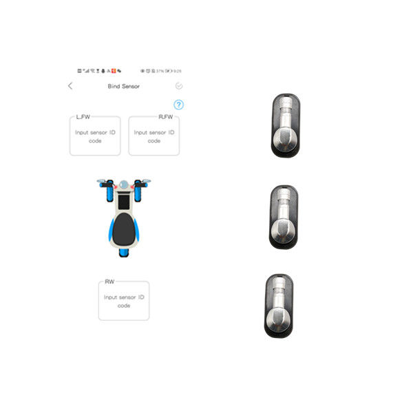 Велосипед TPMS Psi BLE датчика 120 давления автошины Уилера фронта 3 для велосипедов